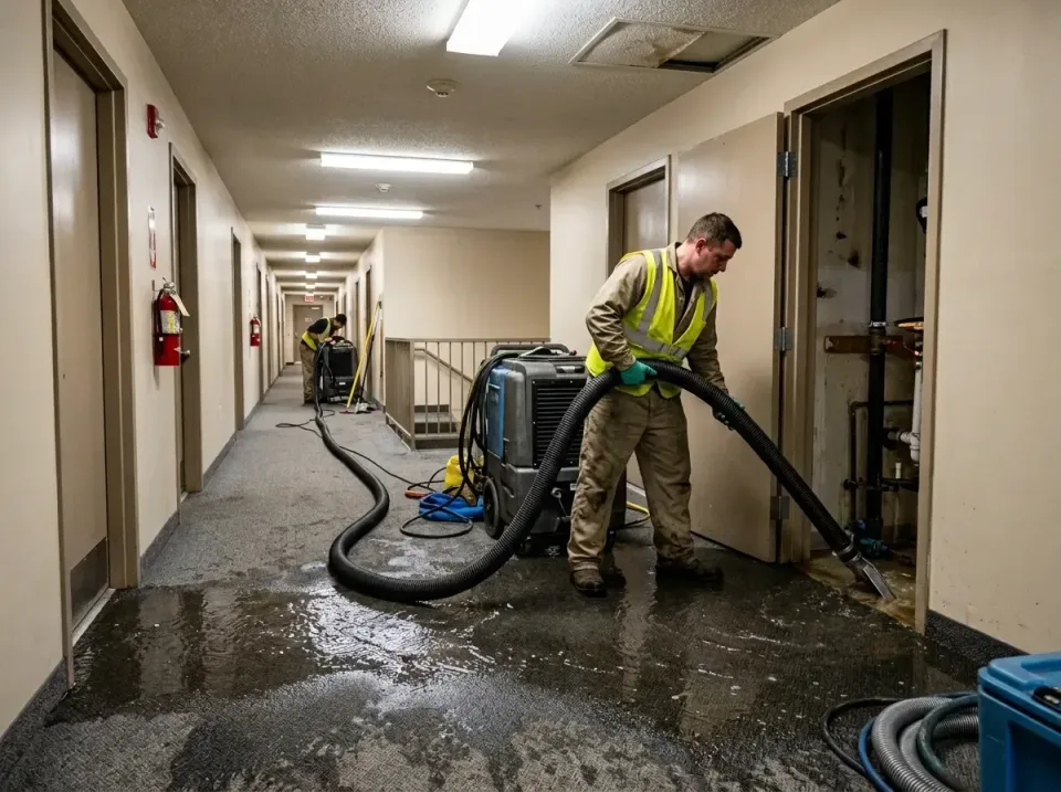 multi-unit-apartment-hallway-f-005 — frequently asked questions, Emergency Burst Pipe Water Extraction & Removal in South Si…